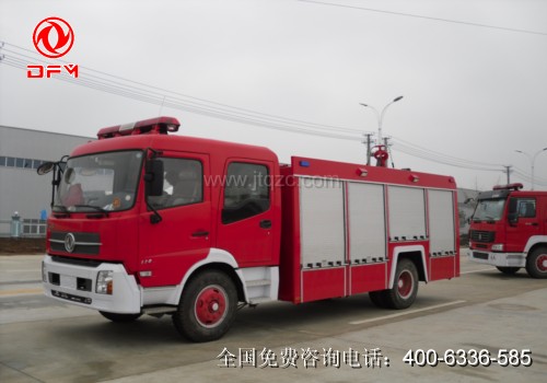 東風(fēng)天錦水罐消防車（6噸）左側(cè)面